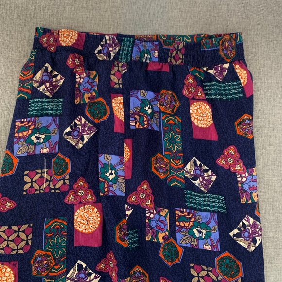 Vintage Norton McNaughton Floral Maxi Skirt Lightweight 100% Rayon Size 16 - Picture 13 of 15